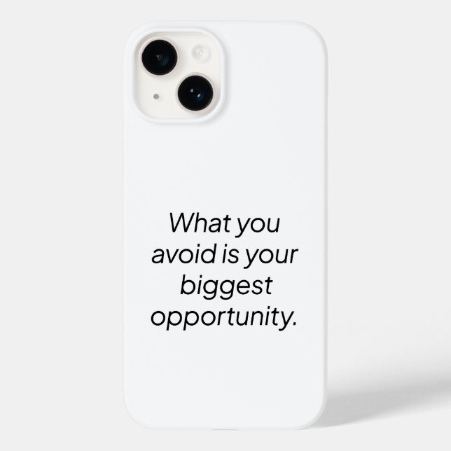 What You Avoid iPhone Case (Back)