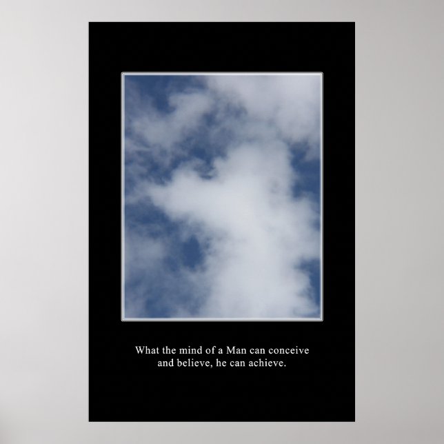 What you can conceive, you can achieve poster (Front)