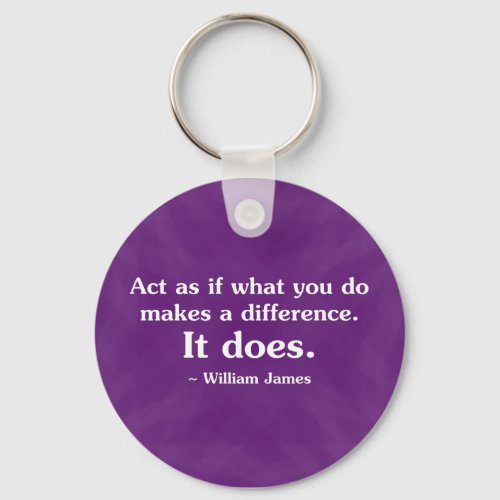 What you do can make a difference 2 keychain