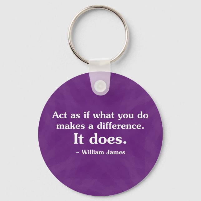What you do can make a difference 2 keychain (Front)