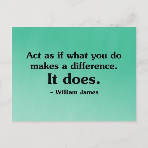 What you do can make a difference postcard
