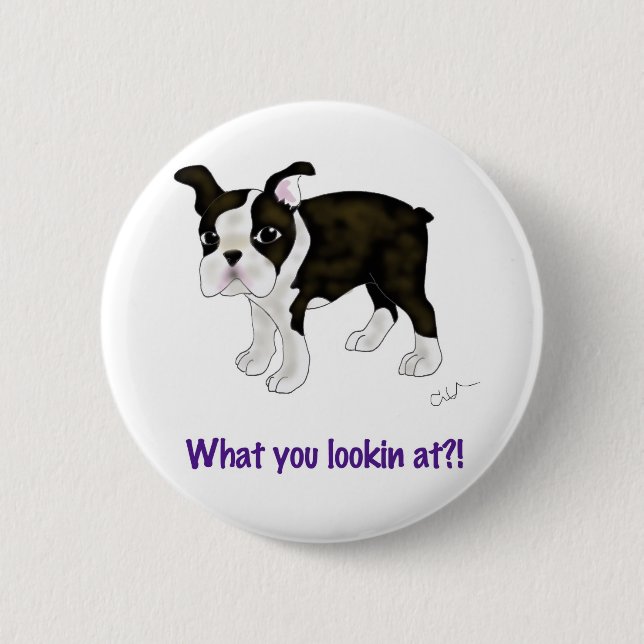 What you looking at? button (Front)