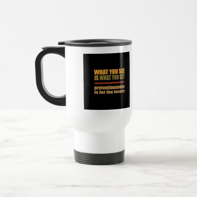 What You See Is What You Get mug (Left)