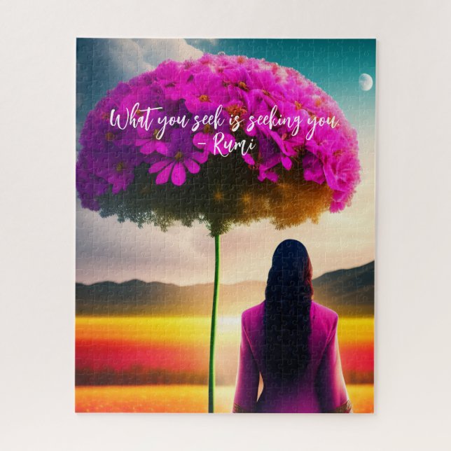 What You Seek Dreamscape Rumi Quote  Jigsaw Puzzle (Vertical)