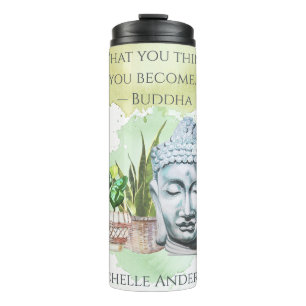 What You Think Watercolor Travel Mug