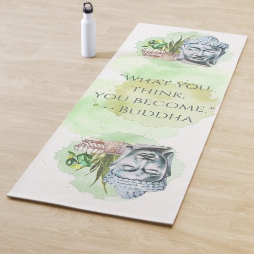 What You Think Watercolor Yoga Mat