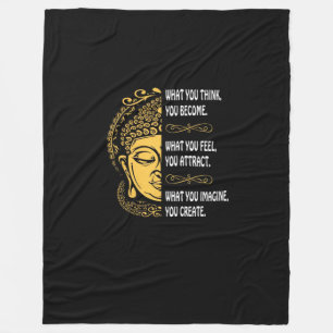 What you think you become fleece blanket