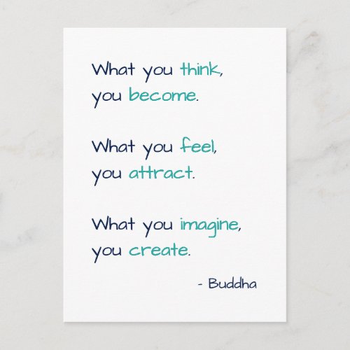 What You Think You Become Wise Life Wisdom Quote Postcard