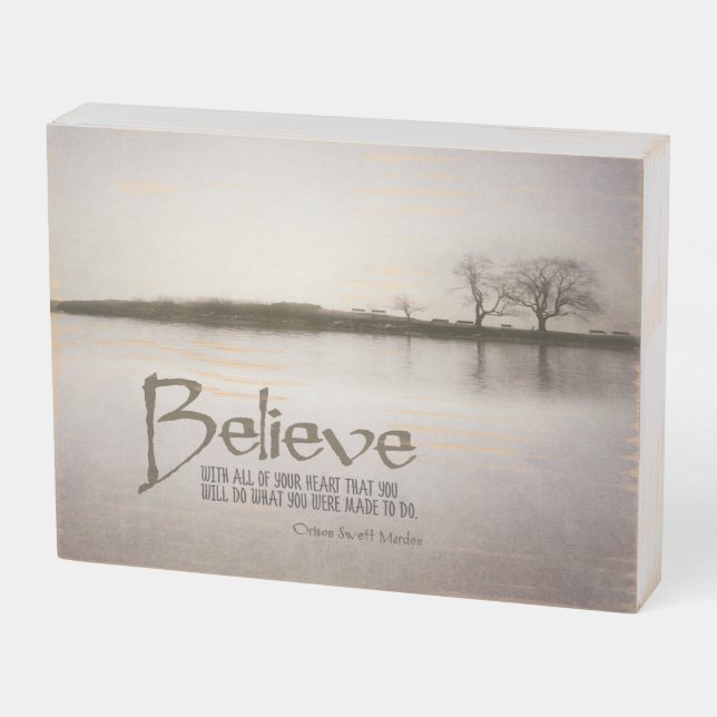 What You Were Made Wooden Box Sign (Angled Horizontal)