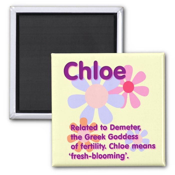 What Your Name Means Chloe Magnet