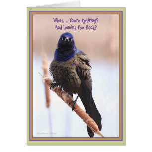 What? You're retiring & leaving the flock? Cards
