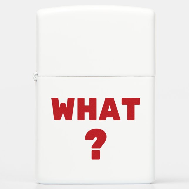 What ? zippo lighter (Front)