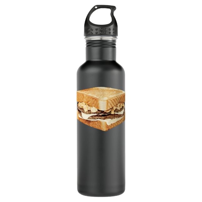 Whataburger Patty Melt Stainless Steel Water Bottle (Front)