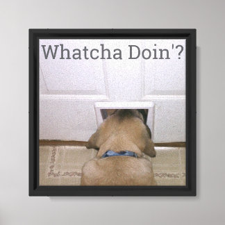 Whatcha Doin'? Canvas Print