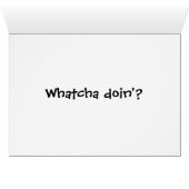 Whatcha Doin'? Quaker Parakeet Cards (Inside Horizontal (Bottom))