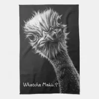 Ostrich scratchboard -- one of a kind Ozzie