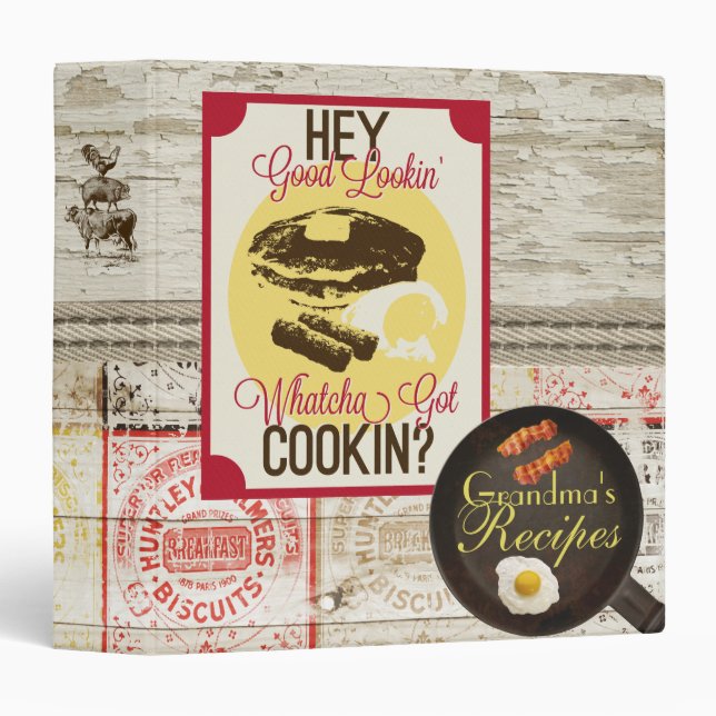 Whatchya Got Cookin' Recipe Binder (Front/Spine)