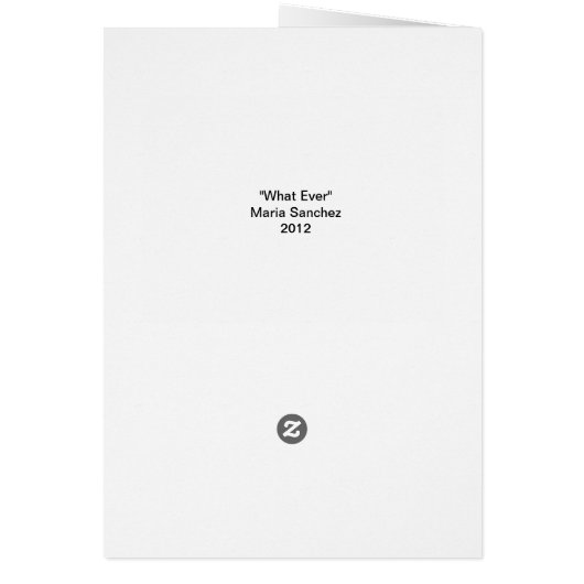 Whatever (Back)