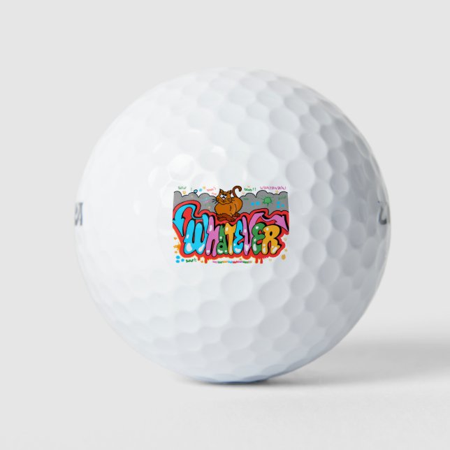 whatever cat golf balls (Front)