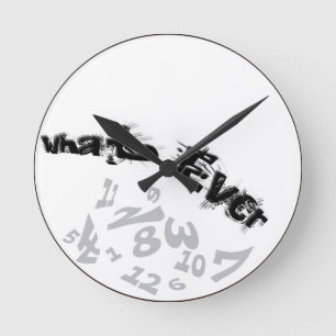 Whatever Decorative Analog Wall Clock