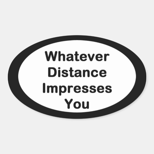 Whatever Distance Running Sticker (Front)
