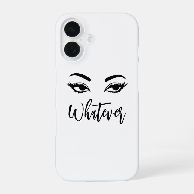 Whatever Fierce Minimalist Style Iphone Case (Back)
