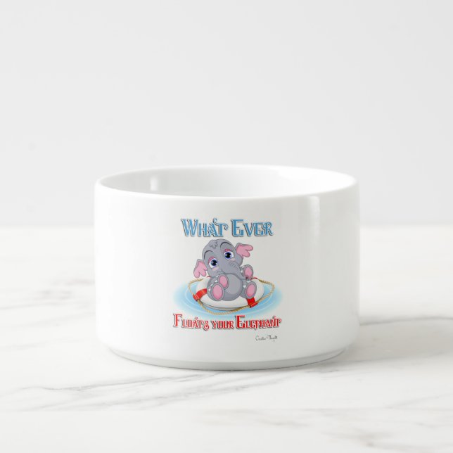 Whatever Floats Your Baby Elephant Bowl (Center)