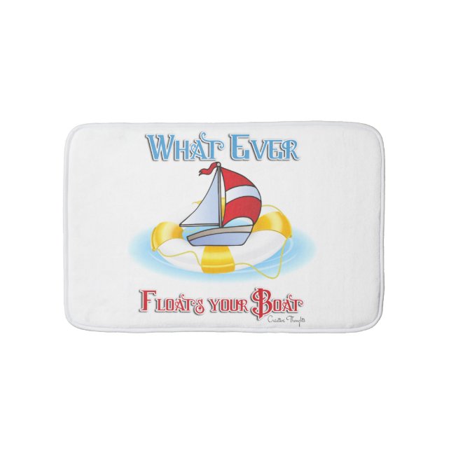Whatever Floats Your Boat Bathroom Mat (Front)