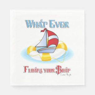 Whatever Floats Your Boat Paper Napkins