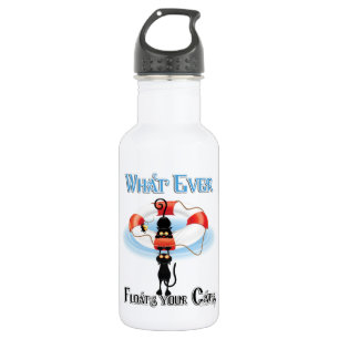 WhatEver Floats your Cats 2 Stainless Steel Water Bottle