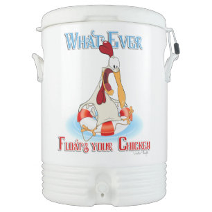 Whatever Floats Your Chicken Beverage Cooler
