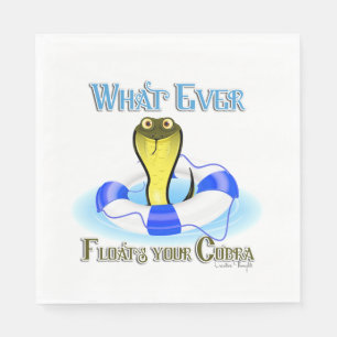 Whatever Floats Your Cobra Napkins