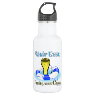 Whatever Floats Your Cobra Stainless Steel Water Bottle