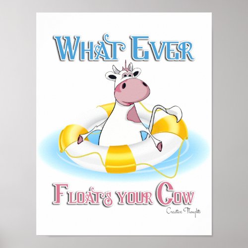 Whatever Floats Your Cow 2 Poster