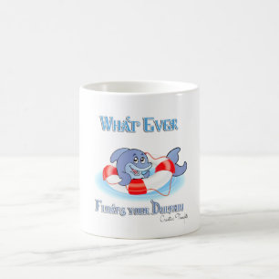 Whatever Floats Your Dolphin Coffee Mug