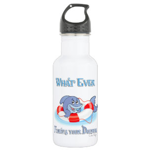 Whatever Floats Your Dolphin Water Bottle