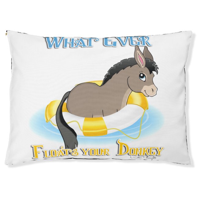 Whatever Floats Your Donkey Pet Bed (Front)