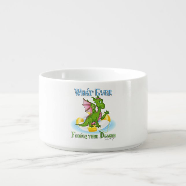 Whatever Floats Your Dragon Cute Bowl (Center)