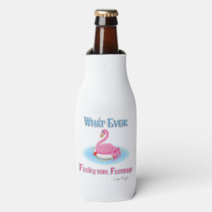 Whatever Floats Your Flamingo 2 Bottle Cooler