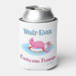 Whatever Floats Your Flamingo 3 Can Cooler