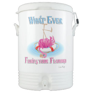 Whatever Floats Your Flamingo Beverage Cooler