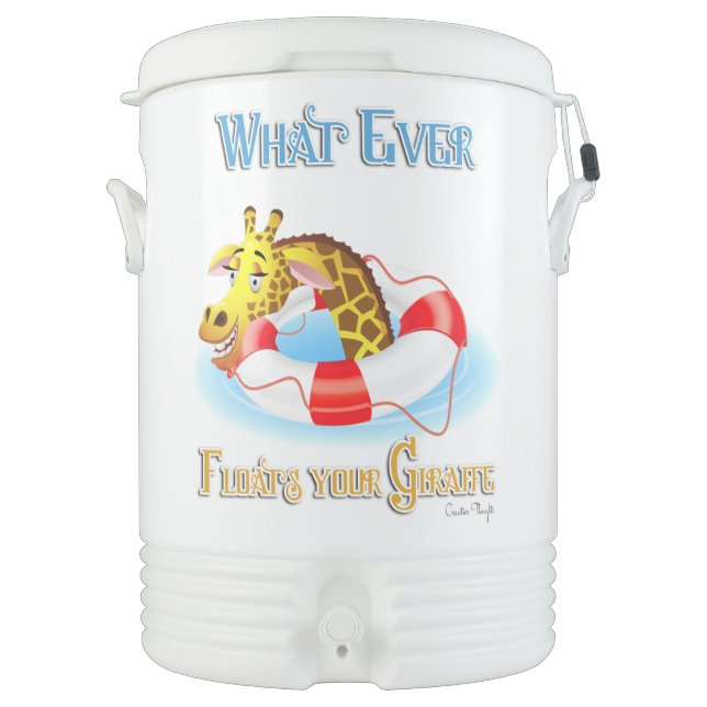 Whatever Floats Your Giraffe 2 Cooler (Front)