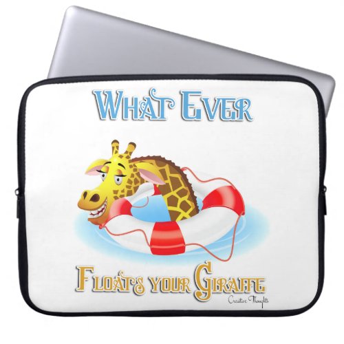 Whatever Floats Your Giraffe 2 Laptop Sleeve