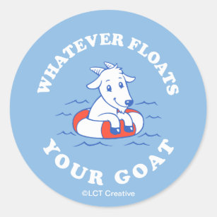 Fun Goat Yoga Stickers