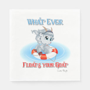 Whatever Floats Your Goat Paper Napkins