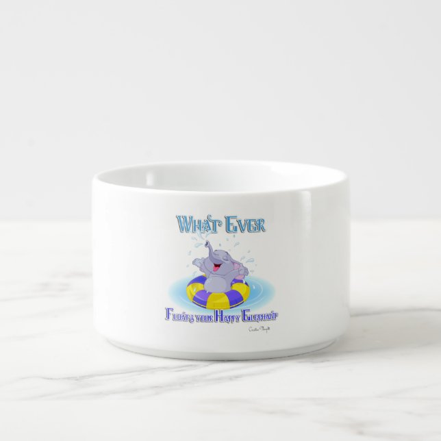 Whatever Floats Your Happy Elephant Bowl (Center)