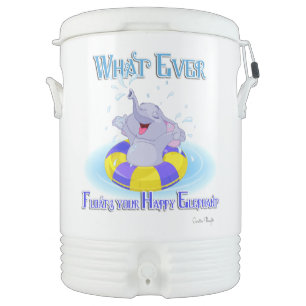 Whatever Floats Your Happy Elephant Cooler