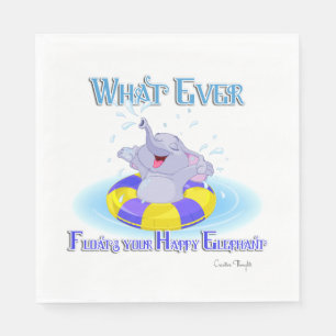 Whatever Floats Your Happy Elephant Napkins