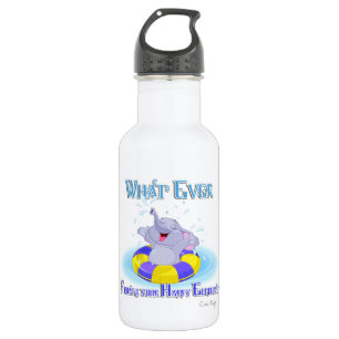 Whatever Floats Your Happy Elephant Water Bottle