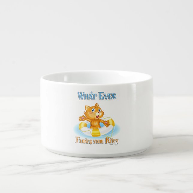 Whatever Floats Your Kitty Bowl (Center)